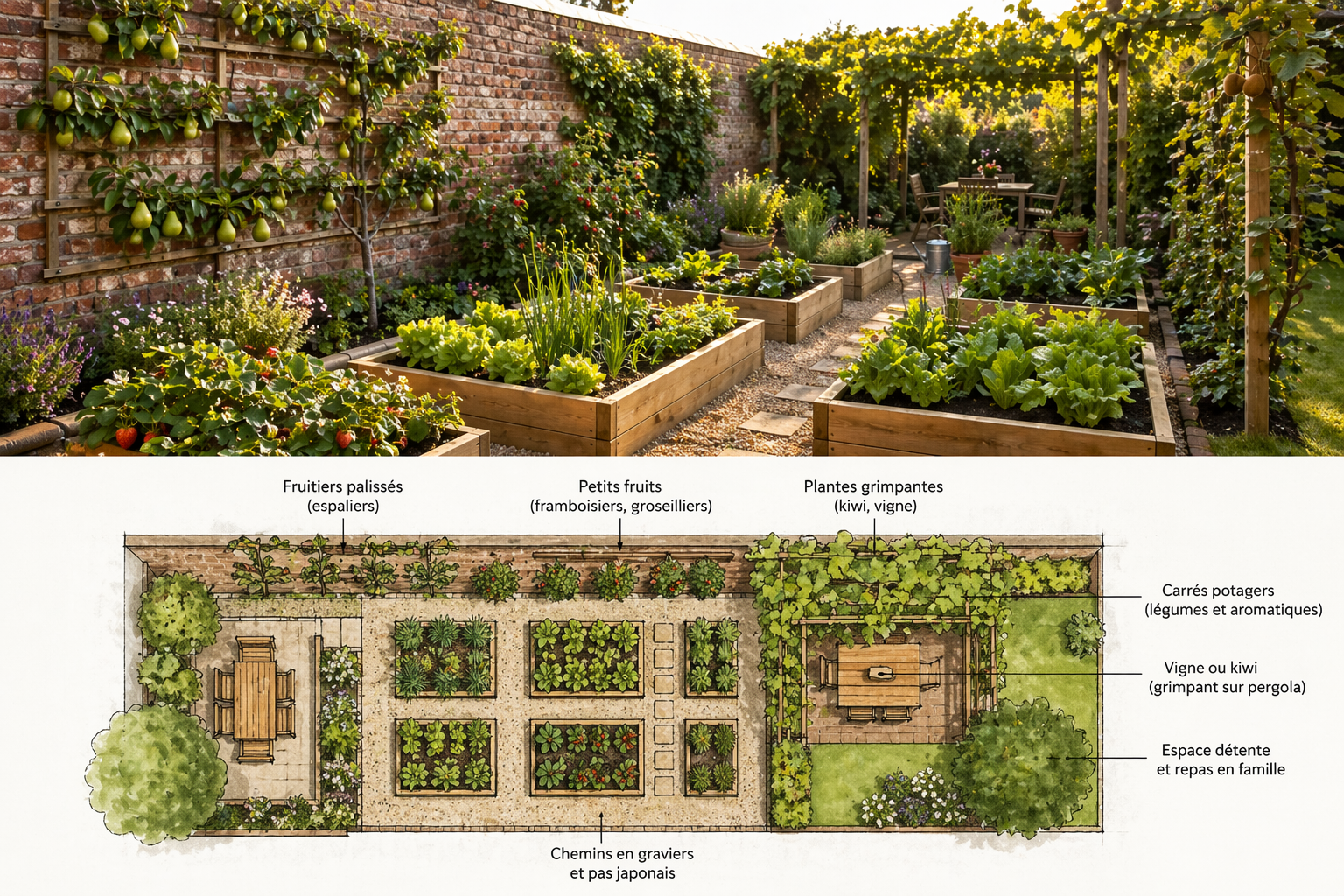 Conception de jardin potager, gourmand par un spécialiste à Lille