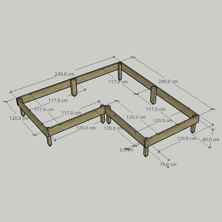 Bac potager sur mesure par le meilleur paysagiste de LIlle pour la conception de potager sur mesure