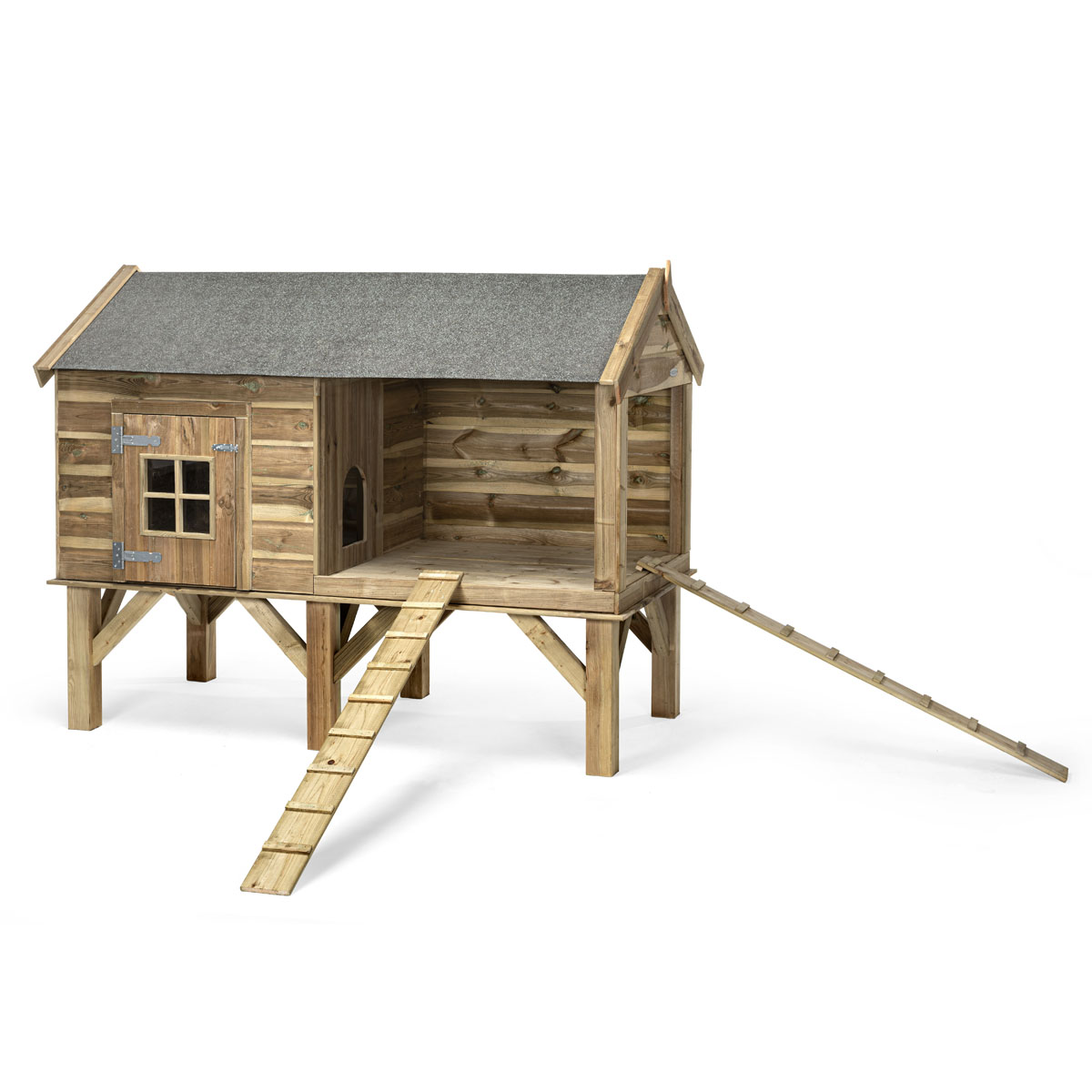 Super poulailler en bois de chez Voldux, vendu par Monpetitjardinier